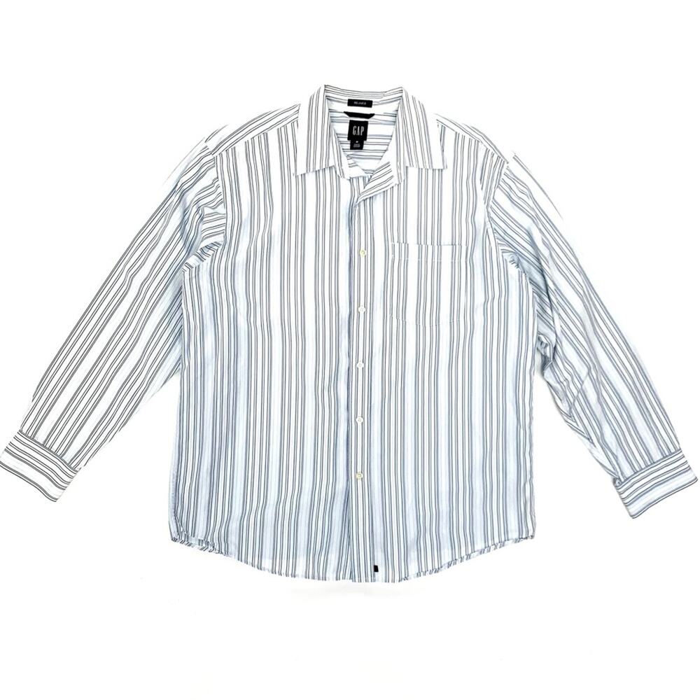 Striped Button Down Long Sleeve Shirt